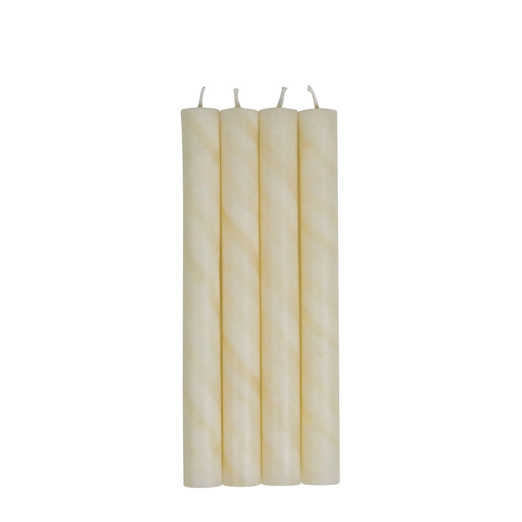 Tafelkerzen aus 100% Bienenwachs in 4er Set