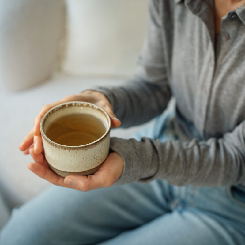 Becher aus Keramik handgemacht ist ein unikat