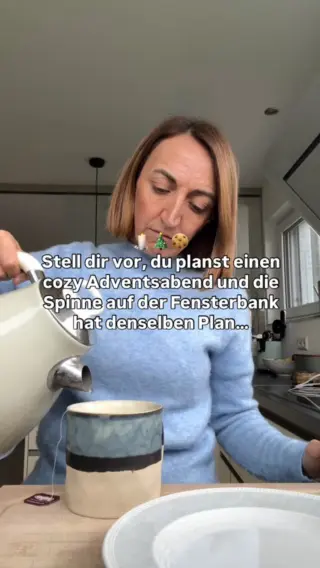 Wenn du sie lieber rausbegleitest ohne Glasbalancier-Action -Dann klick auf den Link in unserer Bio und hol dir unseren tierfreundlichen Insektenfänger für nur 15,90 € 💚Oder verschenke in an jemanden, der seine cozy Advents-Abende ebenfalls entspannt genießen will.#livbyneher #mamaalltag #adventssonntag #weihnachten #spinnenimhaus #insektenfrei #achtsamkeitimalltag #familienleben #nachhaltigleben