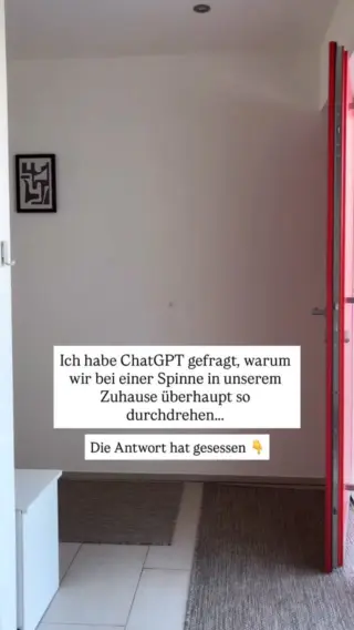So bleibst du in solchen Momenten ruhiger ↓Du bist ganz normal zu Hause, gehst durch den Raum, willst eigentlich nur kurz etwas holen und dann siehst du sie: die Spinne. 🕷️Und plötzlich läuft es dir eiskalt den Rücken runter. Du bleibst stehen, scannst den Raum, überlegst, wo sie hinläuft und was du jetzt am besten machst.Ich hab mich gefragt, warum uns genau solche Momente so aus dem Konzept bringen und hab ChatGPT gefragt.Die Antwort war ziemlich direkt: 👉 „Es ist nicht die Spinne. Es ist der Kontrollverlust in deinem eigenen Zuhause.“Und das trifft irgendwie mehr, als man erwartet.Ich wollte genau dafür eine Lösung. Etwas, das mir dieses Gefühl von Kontrolle zurückgibt, ohne Hektik, ohne Improvisieren und ohne diesen inneren Stress.Mit LIV kannst du die Situation ruhig lösen und die Spinne einfach nach draußen bringen, ohne ihr zu schaden und ohne dass der Moment komplett kippt. 🤍Klick auf den Link in unserer Bio und mach dein Zuhause wieder zu dem Ort, der sich ruhig anfühlt.#livbyneher #insektenschutz #insektenfreundlich #tierfreundlich #achtsamkeitimalltag